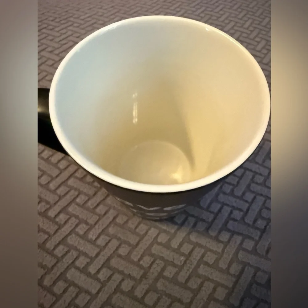 Black Ceramic Mug with Motivational Text and graphic on bottom - Picture 5 of 5